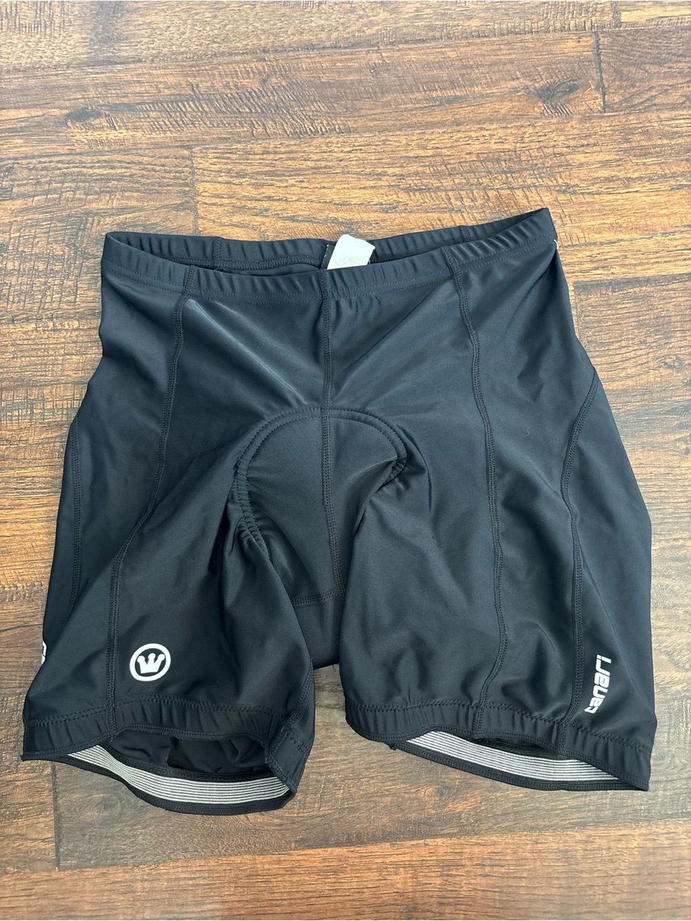 Canari Cycling Shorts Men L Black Padded Stretch Nylon Spandex Bike Athletic